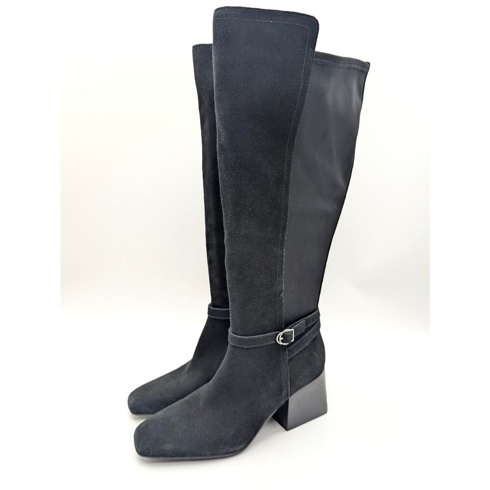 Blondo Twyla Waterproof Knee High Suede Boots Women's Black Size US8M EU39